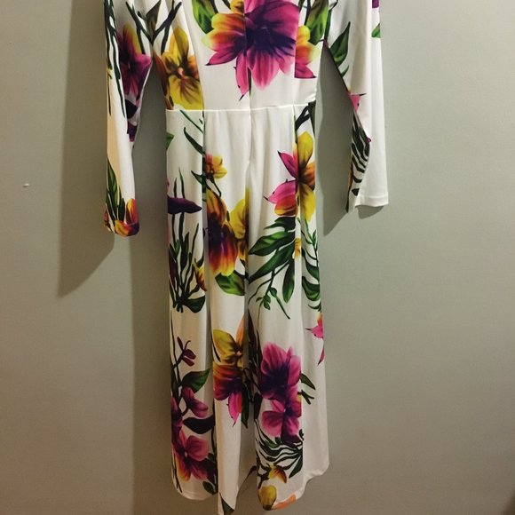 Multi-Colored Long Sleeve Fitted Dress - Item#25 - Picture 5 of 5